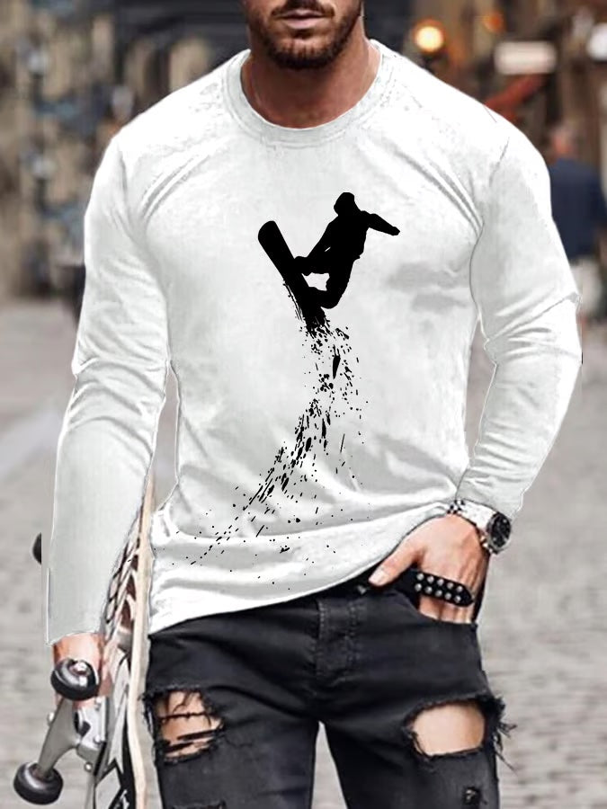 62. T-shirts décontractés ski pour homme