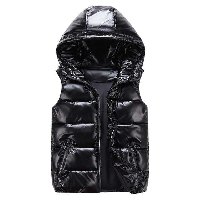 Morgan ♡ Gilet matelassé élégant unisexe avec capuche