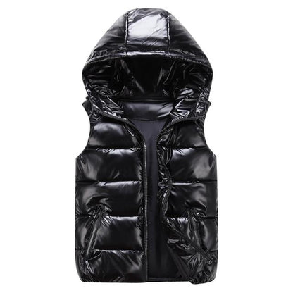 Morgan ♡ Gilet matelassé élégant unisexe avec capuche