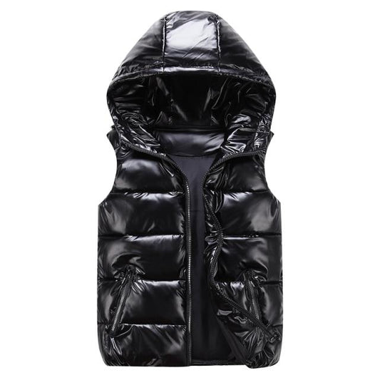 Morgan ♡ Gilet matelassé élégant unisexe avec capuche