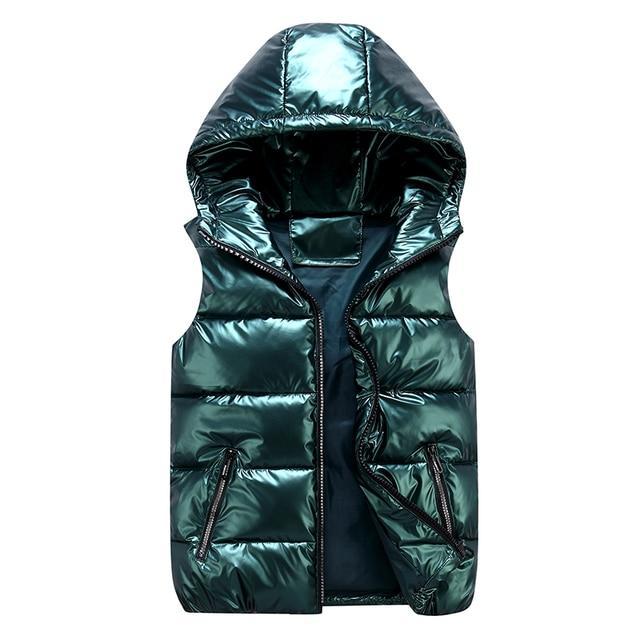 Morgan ♡ Gilet matelassé élégant unisexe avec capuche