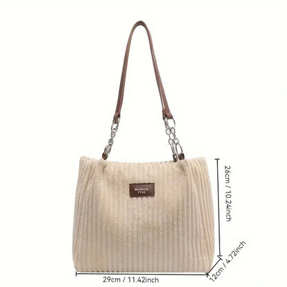 Samantha ♡ Sac fourre-tout en velours côtelé