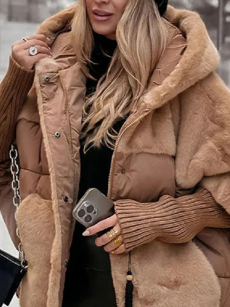 Miah ♡ Veste doudoune fourrure
