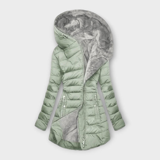 Céline ♡  Manteau douillet doublé de fourrure