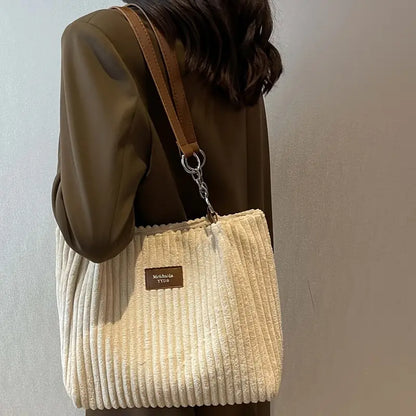 Samantha ♡ Sac fourre-tout en velours côtelé