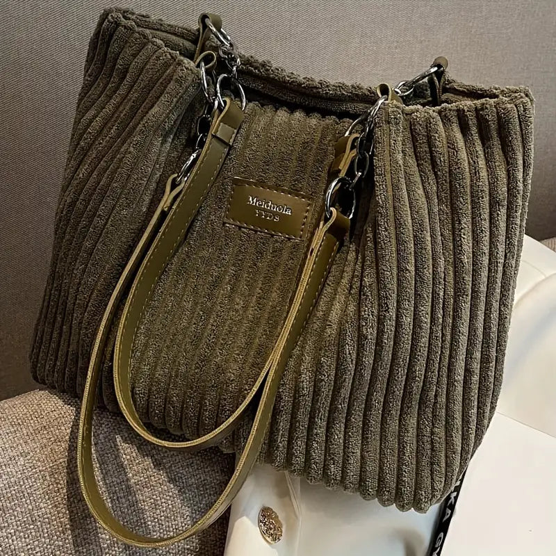 Samantha ♡ Sac fourre-tout en velours côtelé