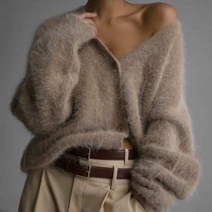 Louna  ♡ Pull tricoté à col en V