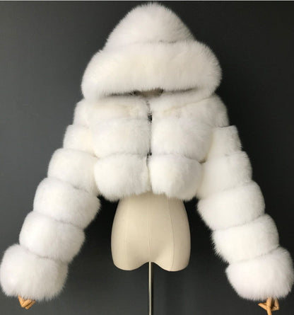 Manteau Lydra Chic en Fourrure - Élégance et Confort Réunis