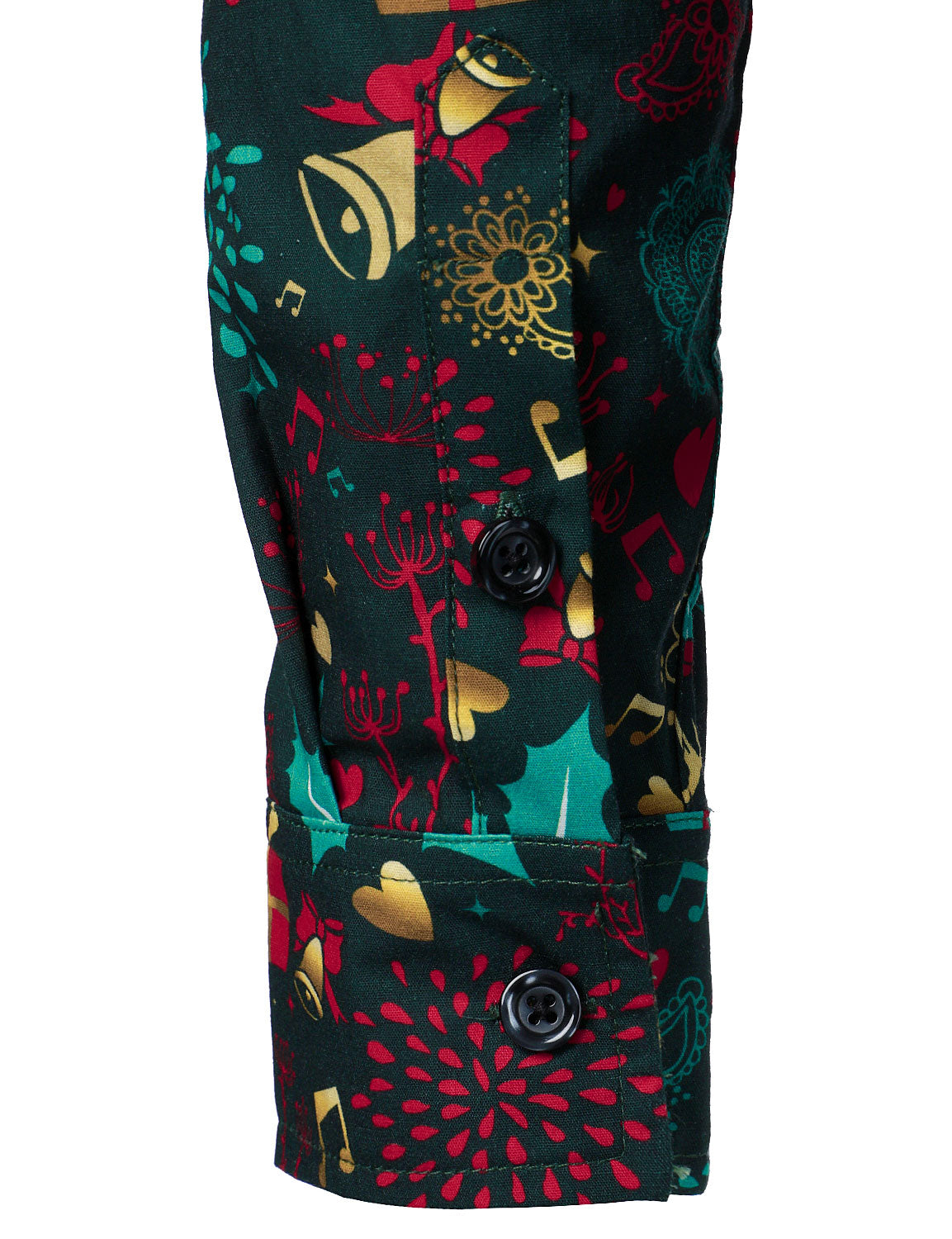 Chemise à manches longues en coton pour homme avec motif de renne de Noël