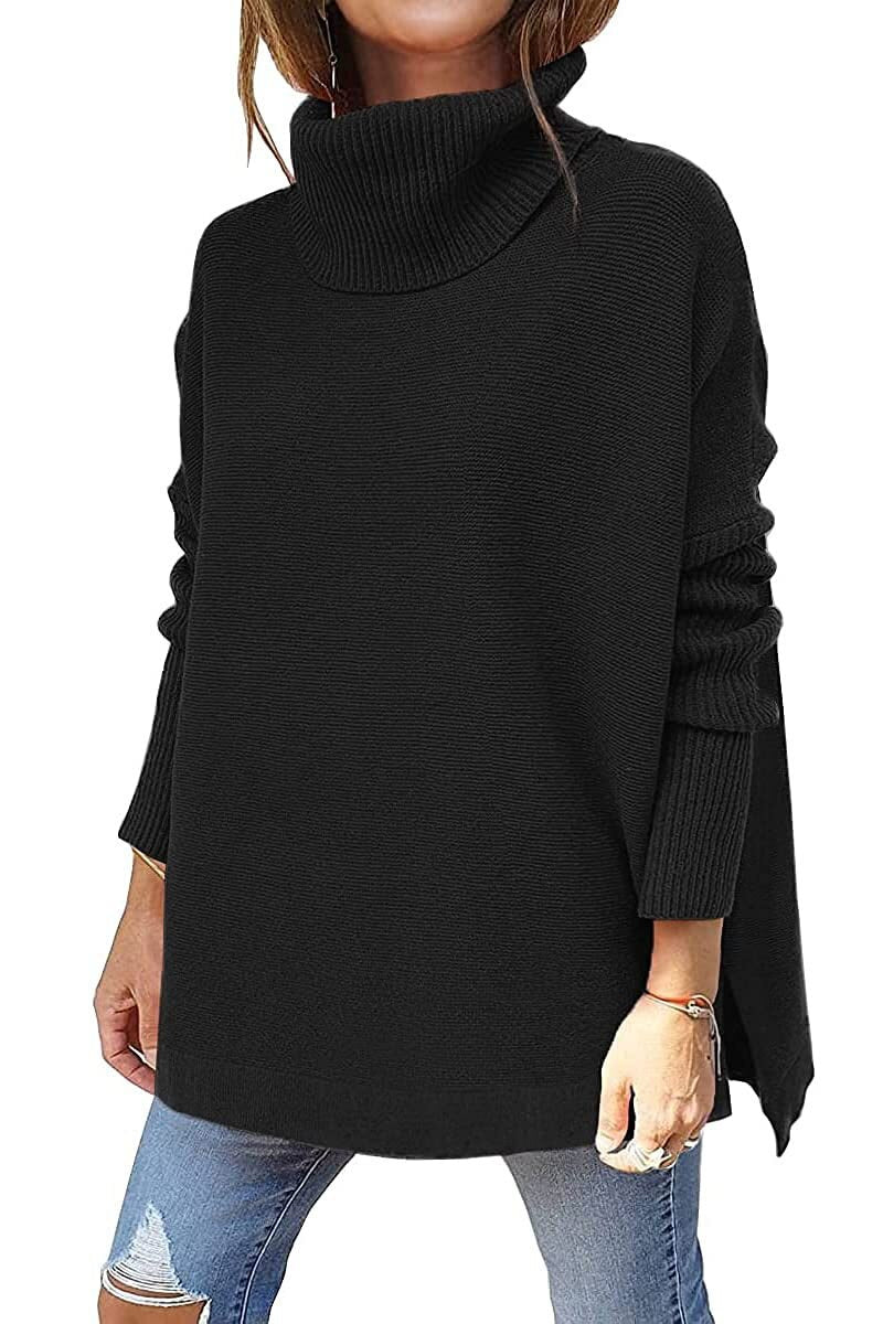 Marie ♡ Pull oversize col roulé en laine