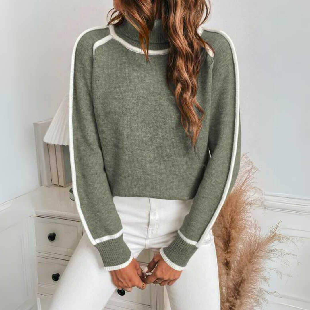 Kathy ♡ Pull à col roulé élégant