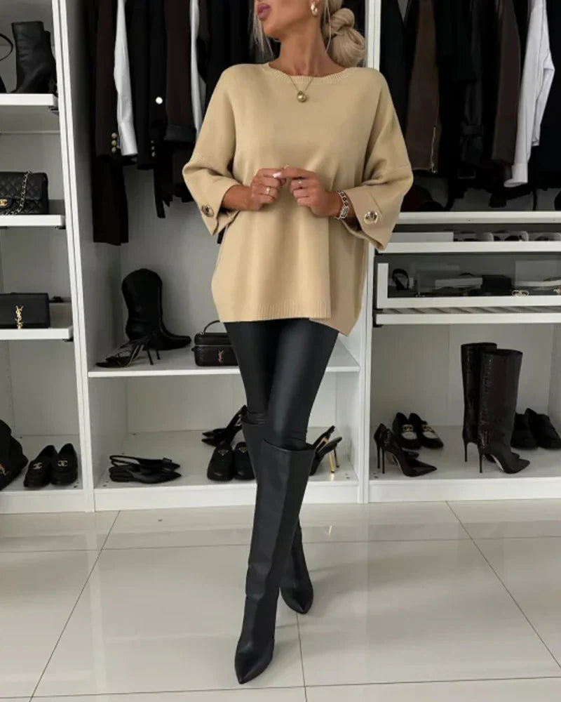 Nessa | Pull chic à boutons