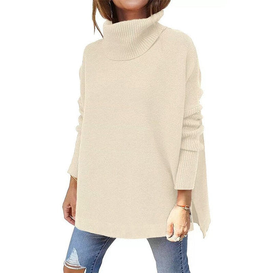 Marie ♡ Pull oversize col roulé en laine