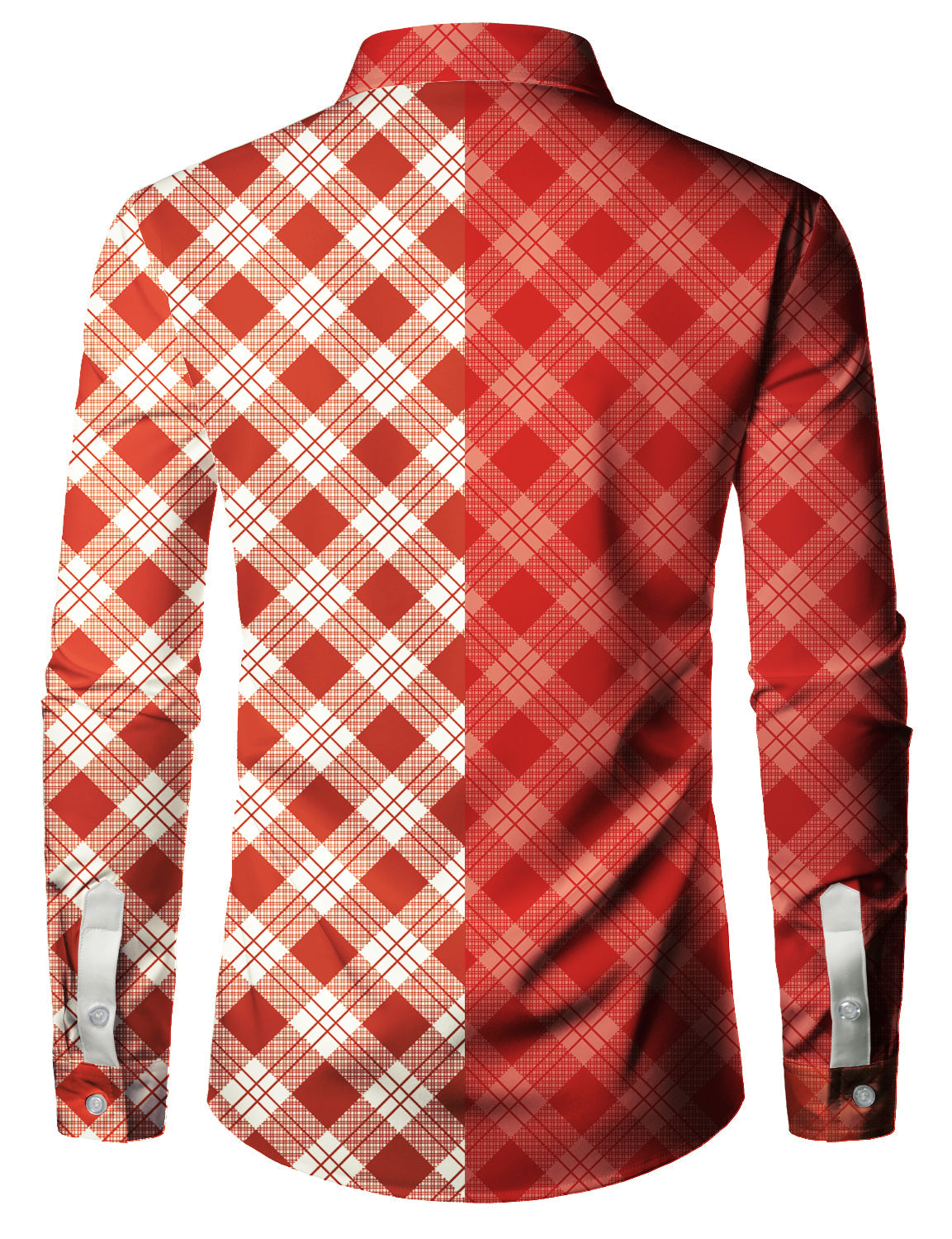Chemise à manches longues à carreaux Père Noël pour homme