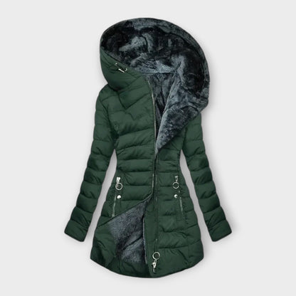 Céline ♡  Manteau douillet doublé de fourrure