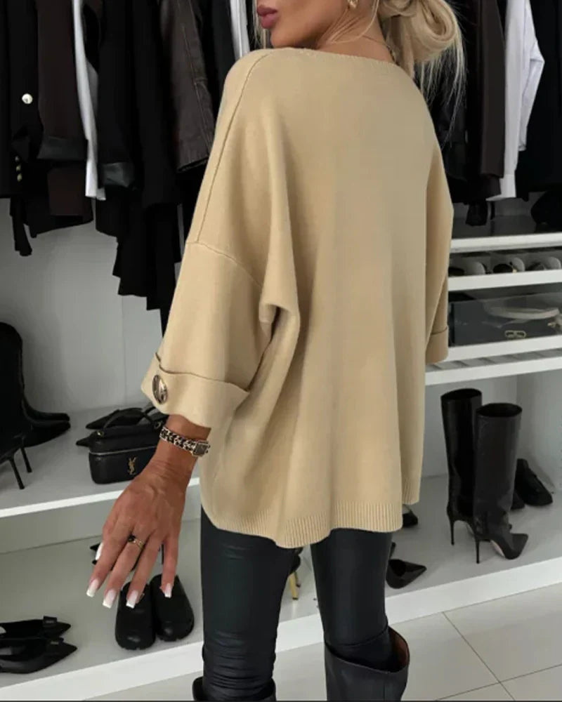 Nessa | Pull chic à boutons