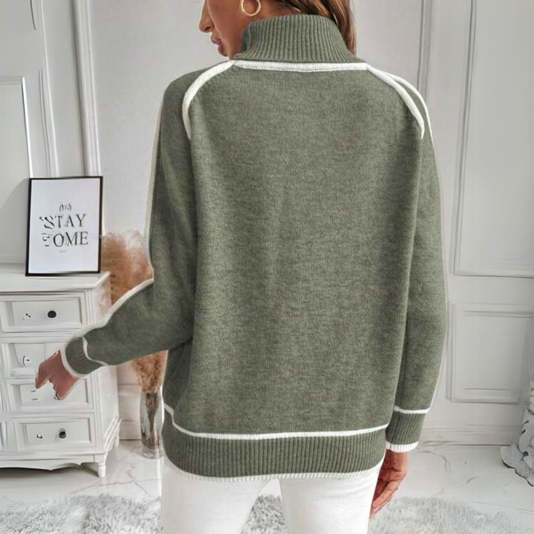 Kathy ♡ Pull à col roulé élégant