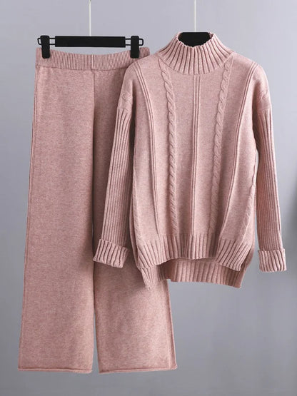 Coutureliege™  | Ensemble deux pièces Lounge en tricot torsadé