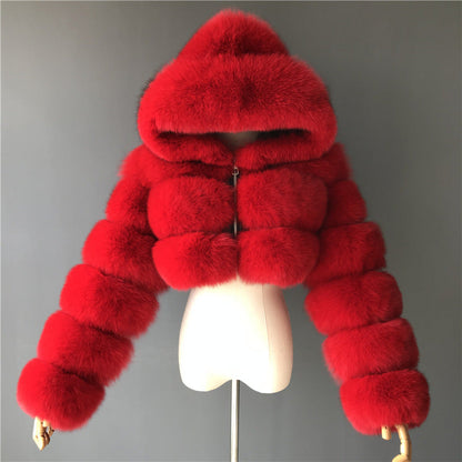 Manteau Lydra Chic en Fourrure - Élégance et Confort Réunis