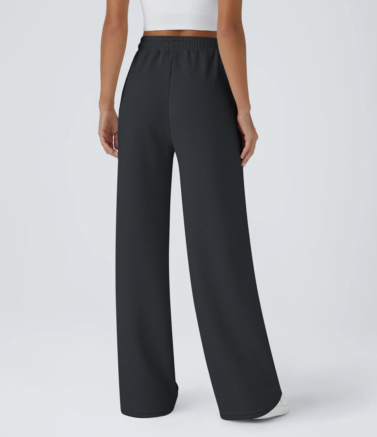 Léa ♡ Pantalon décontracté en maille côtelée