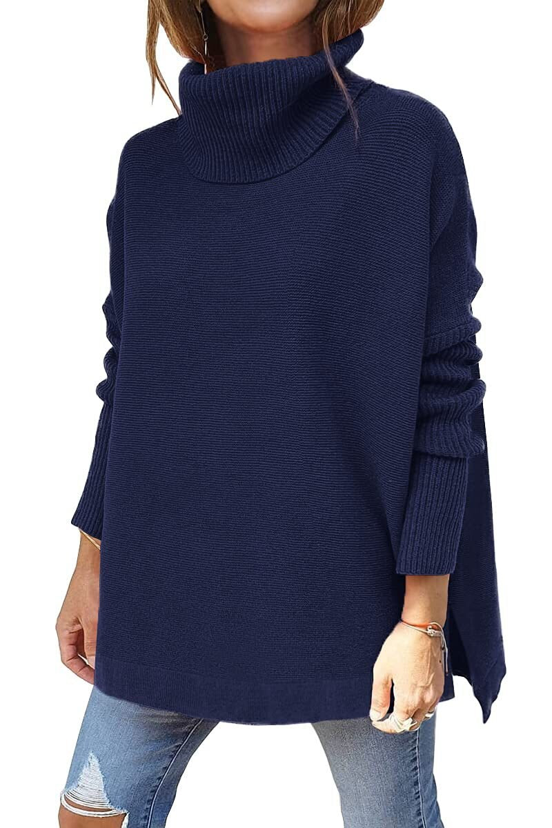 Marie ♡ Pull oversize col roulé en laine