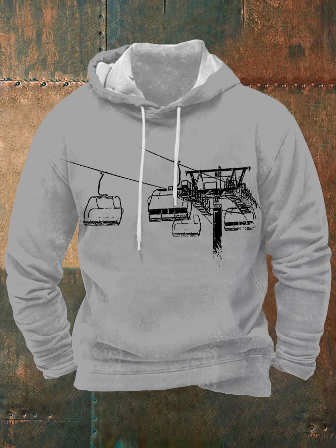 51. Sweat à capuche homme pour les passionnés de ski