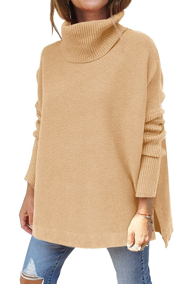 Marie ♡ Pull oversize col roulé en laine