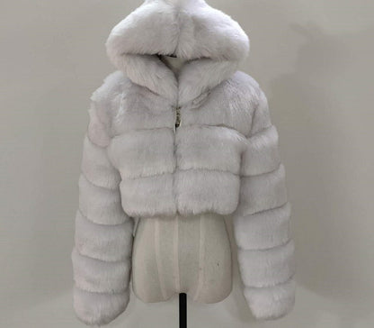 Manteau Lydra Chic en Fourrure - Élégance et Confort Réunis