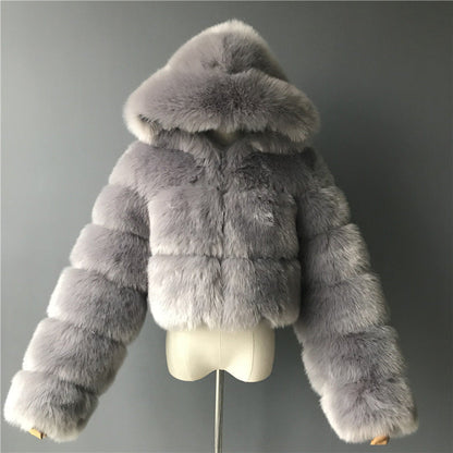 Manteau Lydra Chic en Fourrure - Élégance et Confort Réunis