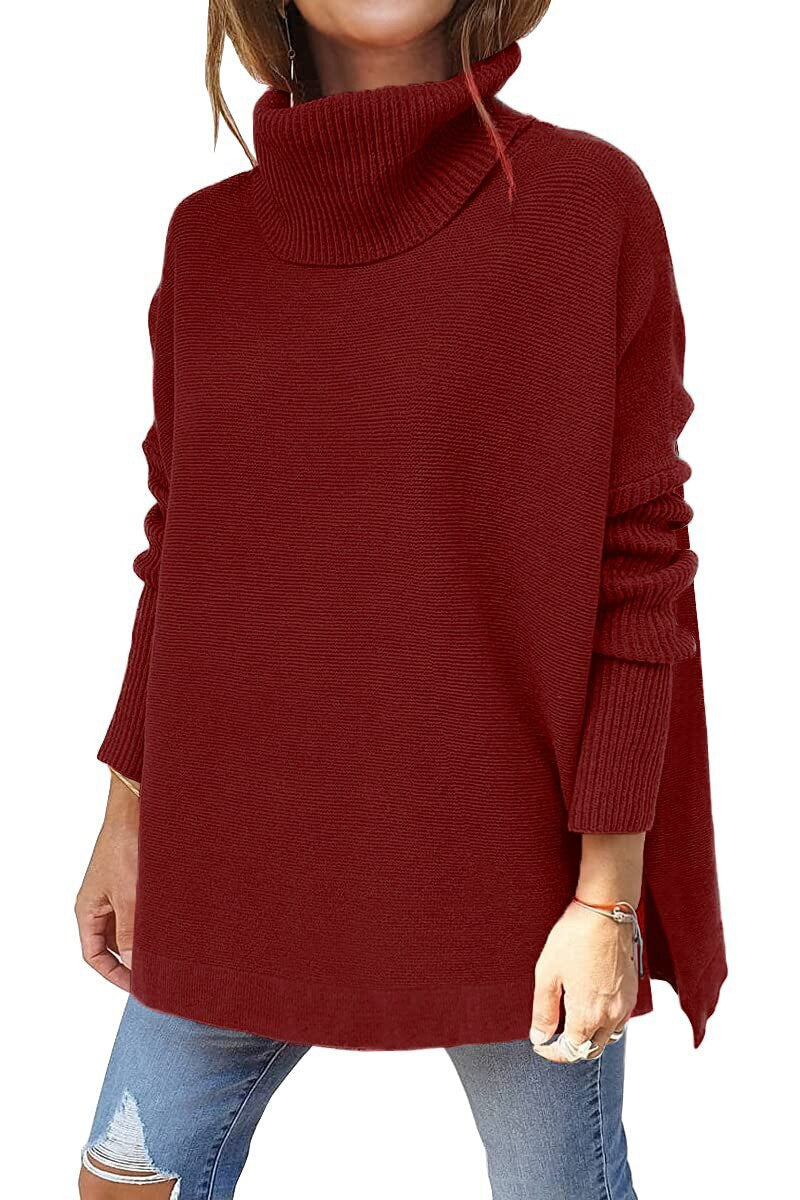 Marie ♡ Pull oversize col roulé en laine