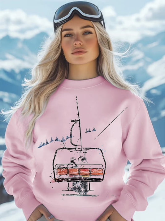 18. Sweat-shirt ski pour femme