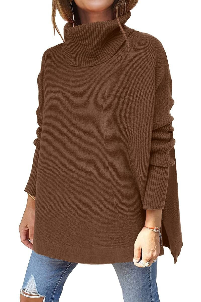 Marie ♡ Pull oversize col roulé en laine