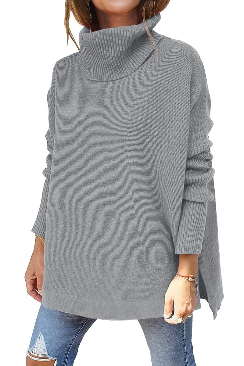 Marie ♡ Pull oversize col roulé en laine