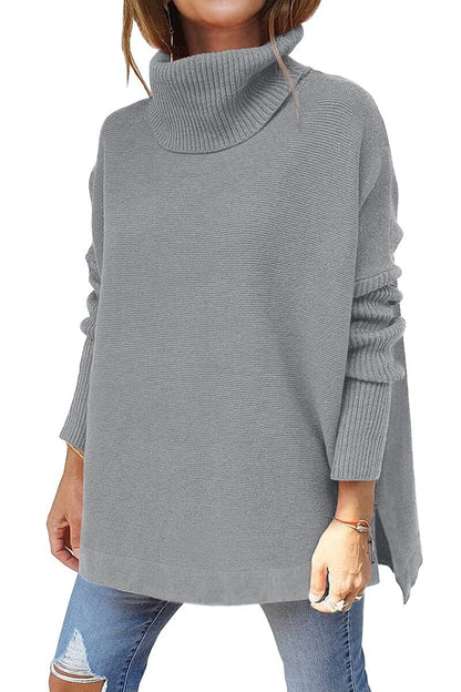 Marie ♡ Pull oversize col roulé en laine