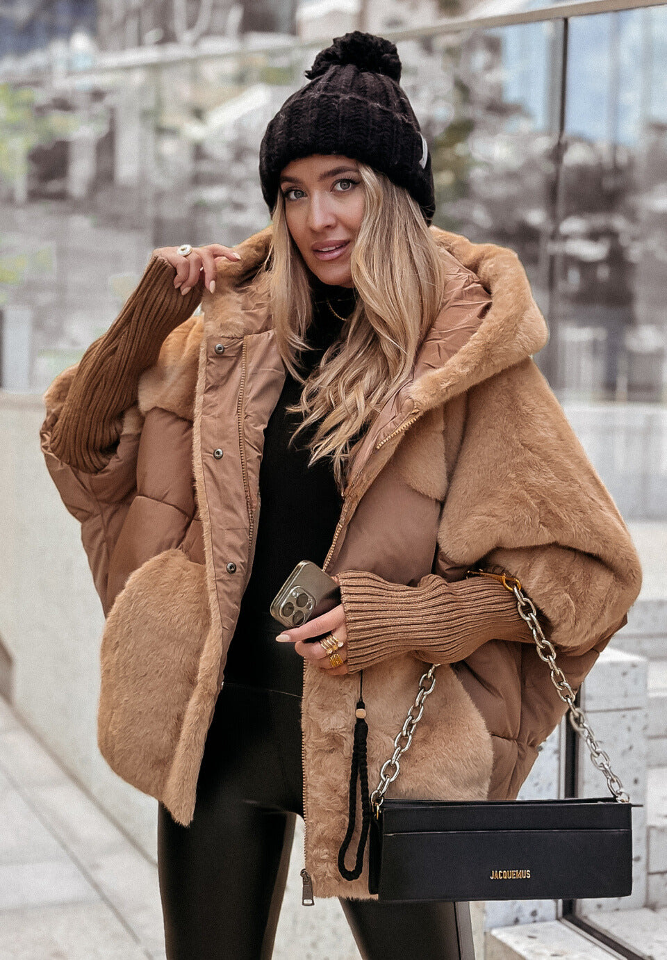 Miah ♡ Veste doudoune fourrure