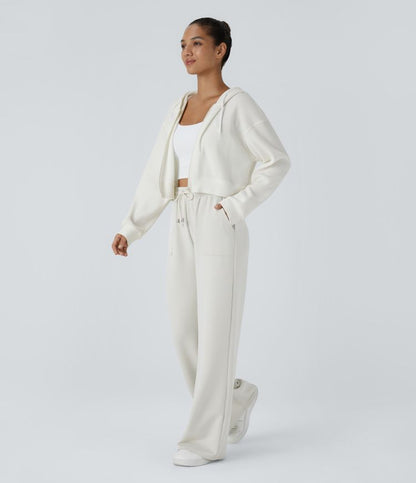 Léa ♡ Pantalon décontracté en maille côtelée