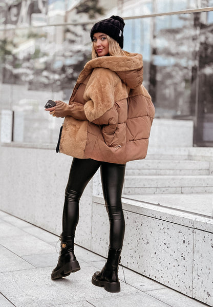 Miah ♡ Veste doudoune fourrure