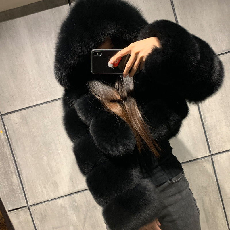 Manteau Lydra Chic en Fourrure - Élégance et Confort Réunis