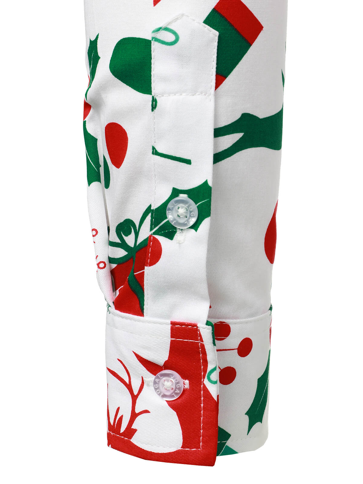 Chemise à manches longues à boutons pour homme avec imprimé ornements de Noël et sapins
