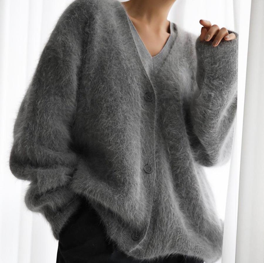 Louna  ♡ Pull tricoté à col en V