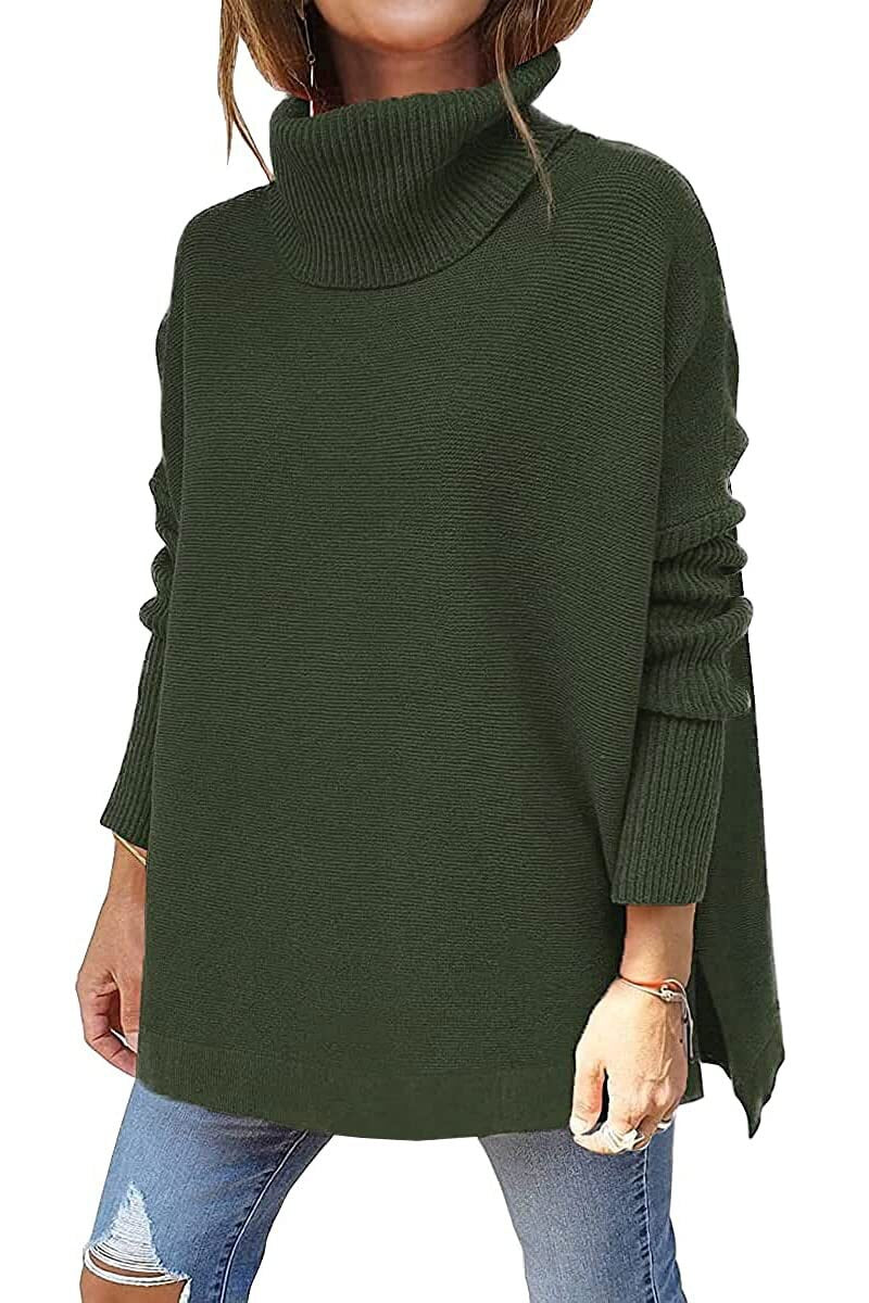 Marie ♡ Pull oversize col roulé en laine