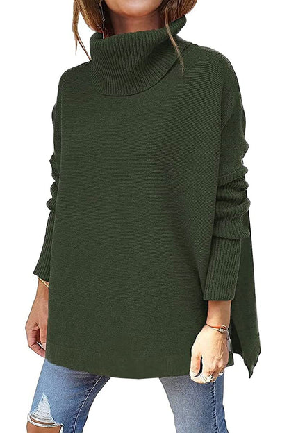 Marie ♡ Pull oversize col roulé en laine