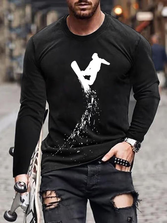 62. T-shirts décontractés ski pour homme