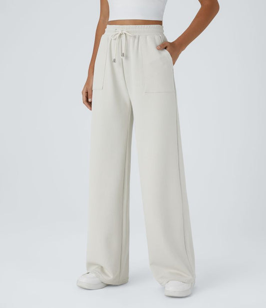 Léa ♡ Pantalon décontracté en maille côtelée