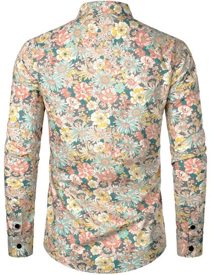 Antonin | Chemise à manches longues imprimé floraux