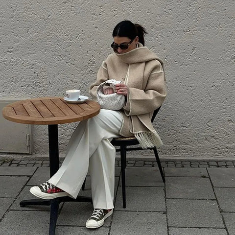 Coutureliege Manteau Chic Intemporel