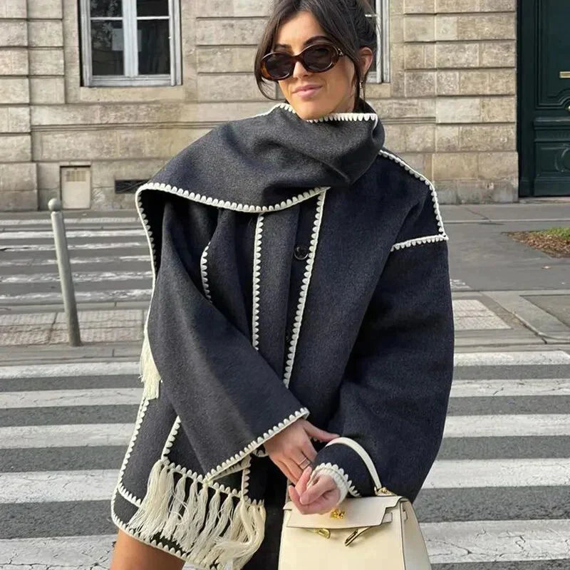 Coutureliege Manteau Chic Intemporel
