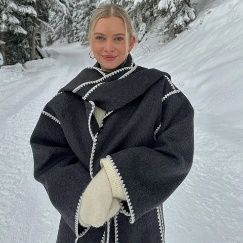 Coutureliege Manteau Chic Intemporel