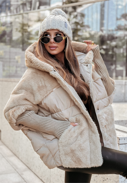 Miah ♡ Veste doudoune fourrure