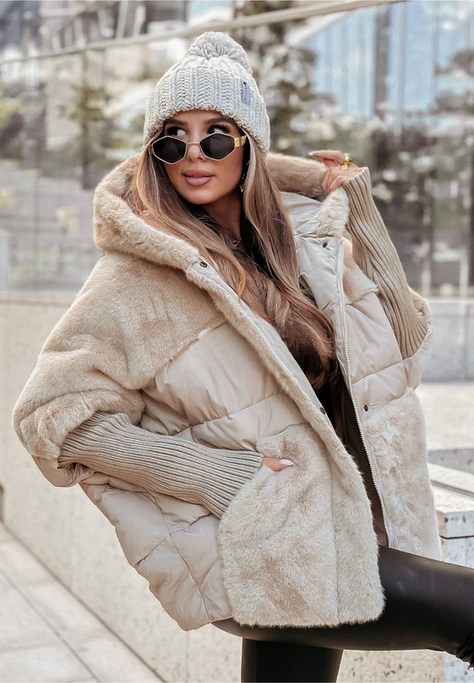 Miah ♡ Veste doudoune fourrure